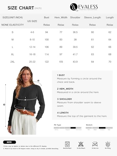 EVALESS Women's White Cable Knit Cashmere Sweater