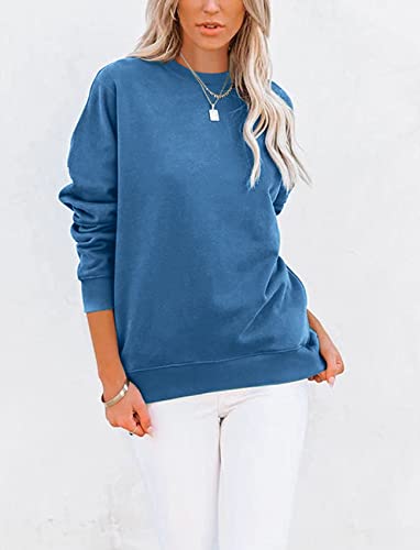 Cute Color Block Long Sleeve Crewneck Sweatshirt