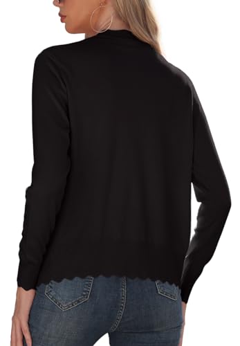 GRECERELLE Women's V-Neck Long Sleeve Cardigan Sweater