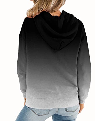 BeadChica Women's Gradient Hoodie with Pocket - XXL