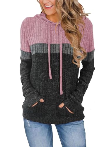 MixShe Women's Long Sleeve Hoodie Sweatshirt Tops