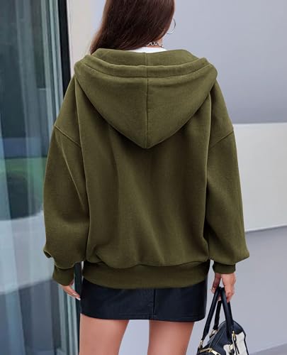 PRETTYGARDEN Women's Y2K Zip Up Hoodie Jacket