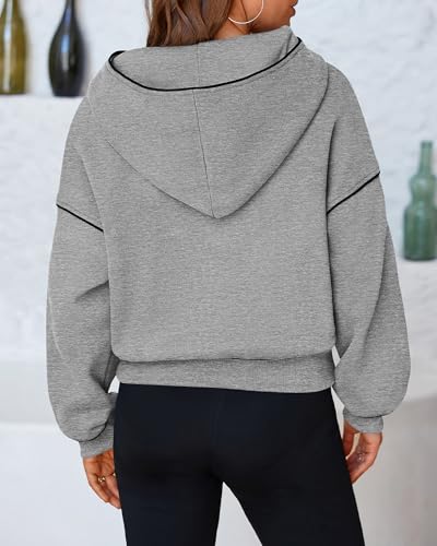 BTFBM Women's Cropped Y2K Pullover Sweatshirt
