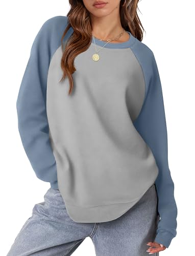 OFEEFAN Women's Trendy Round Neck Sweatshirt