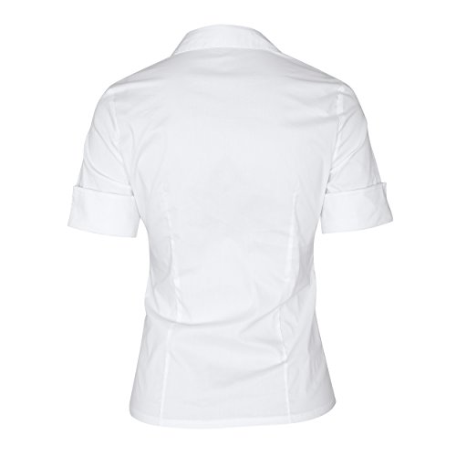 SUNNOW Womens White Button-Down Shirt with Stretch