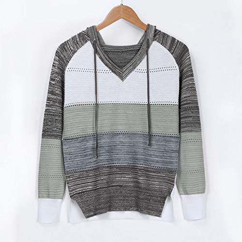 Casual Patchwork Hoodie Sweater for Women