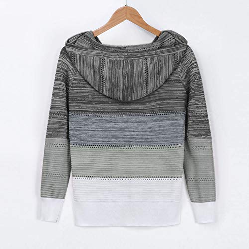 Casual Patchwork Hoodie Sweater for Women