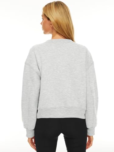 Trendy Cropped Hoodie for Women - Grey Y2K