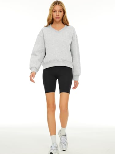 Trendy Cropped Hoodie for Women - Grey Y2K