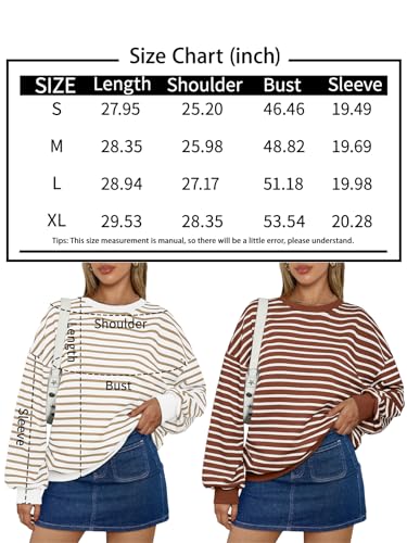 Trendy Striped Y2K Oversized Crewneck Sweatshirt