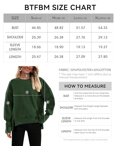 BTFBM Women's Dark Green Long Sleeve Sweatshirt