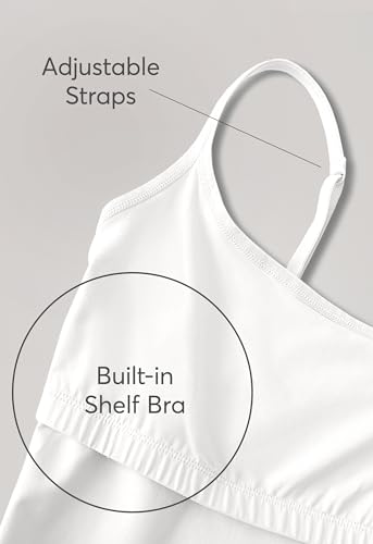 Women's Organic Cotton Camisole with Shelf Bra