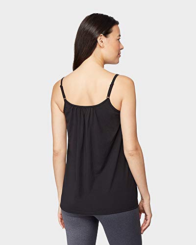 Cool Women's Shirred Lounge Tank with Built-in Cups