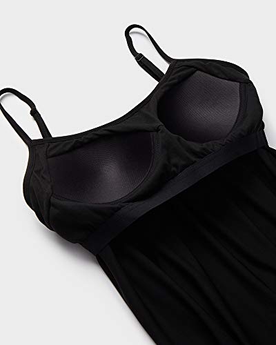 Cool Women's Shirred Lounge Tank with Built-in Cups