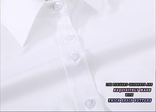 White Slim-Fit Stretchy Cotton Button Down Shirt