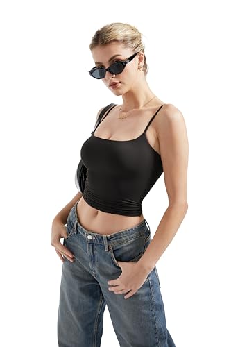 SUUKSESS Women's Y2K Square Neck Tank Top