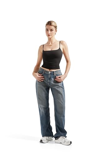 SUUKSESS Women's Y2K Square Neck Tank Top