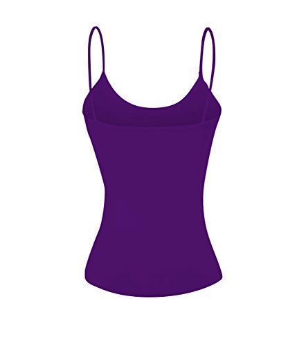 Emmalise Women's Wireless Built-In Bra Cami - Purple