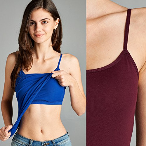 Emmalise Women's Wireless Built-In Bra Cami - Purple