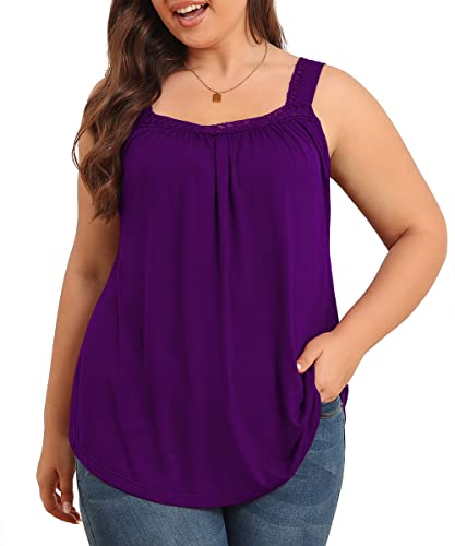 TIANZHU Plus Size Sleeveless Summer Tank Top