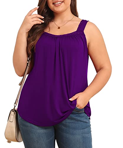 TIANZHU Plus Size Sleeveless Summer Tank Top
