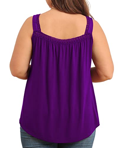 TIANZHU Plus Size Sleeveless Summer Tank Top