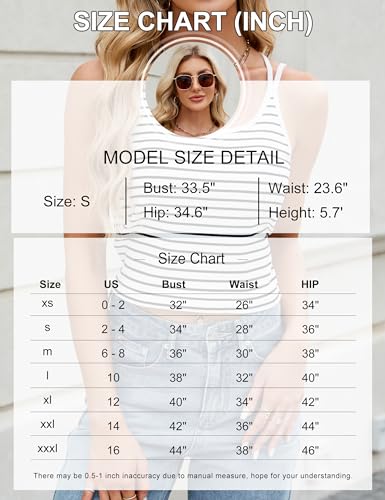Women's Ribbed Tank Top with Shelf Bra - White