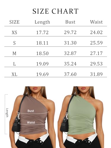 Chic One Shoulder Summer Crop Top for Women
