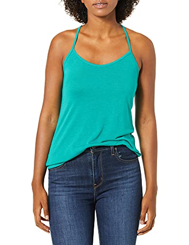 Teal Racerback Knit Cami Tank Top for Juniors