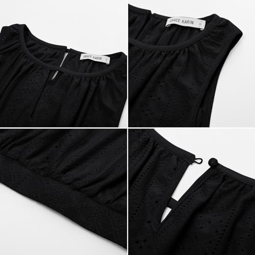 GRACE KARIN Women's V Neck Sleeveless Tank Top