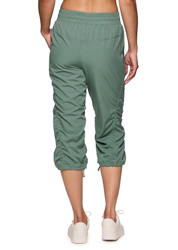 Sea Green RBX Active Joggers Capri Pant Women
