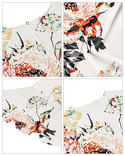 Luvamia Floral Print Bell Sleeve Casual Top