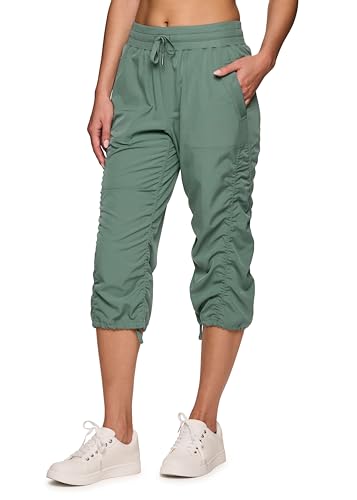Sea Green RBX Active Joggers Capri Pant Women