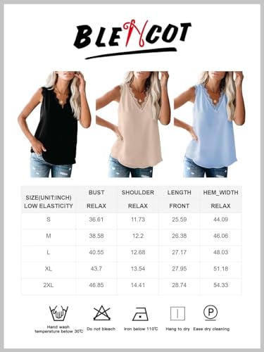 Lace Trim V Neck Tank Top for Women