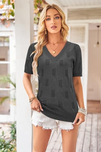 Trendy Plus Size V-Neck Sweater for Women