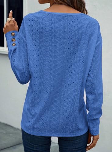 Trendy V Neck Lace Blouse for Women