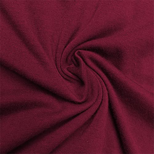 Women’s Graphic Cotton T-Shirt - Wine Red