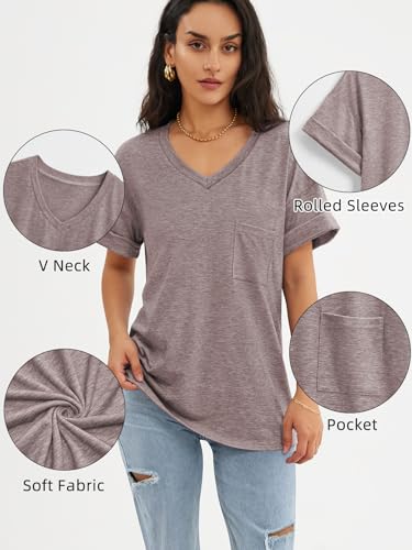 ATHMILE Women's Short Sleeve Casual T-Shirts