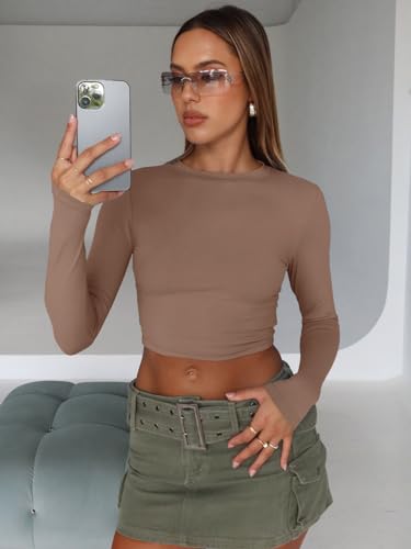 Trendy Long Sleeve Crop Tops for Women