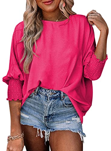 Plus Size Women’s Boho Puff Sleeve Tops