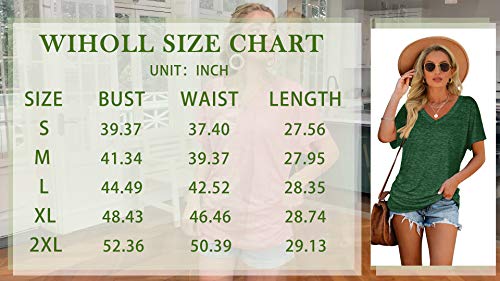 V-Neck Dolman Top for Women - Green