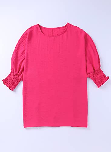 Plus Size Women’s Boho Puff Sleeve Tops