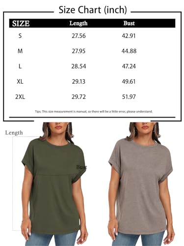 Oversized Crewneck Women's Casual Summer Tops