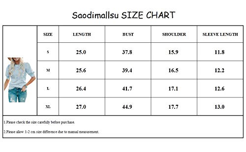 Women's Casual Loose Fit Short Sleeve T-Shirt