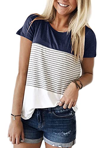 YunJey Triplet Color Block Short Sleeve T-Shirt