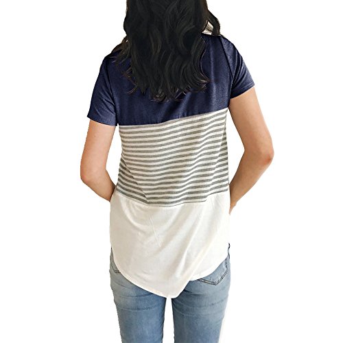 YunJey Triplet Color Block Short Sleeve T-Shirt