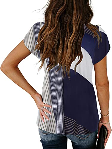 Trendy Women's Summer Striped Cap Sleeve Tops