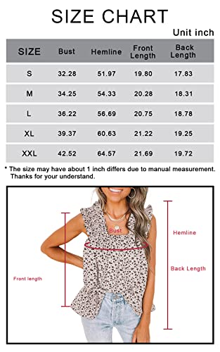 PRETTYGARDEN Women's Boho Floral Sleeveless Tank Top