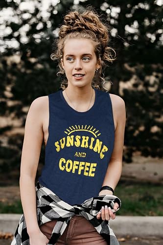 Sunshine Coffee Graphic Tank Top for Women
