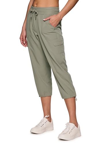 RBX Active Women's Cargo Capri in Smoke Sage